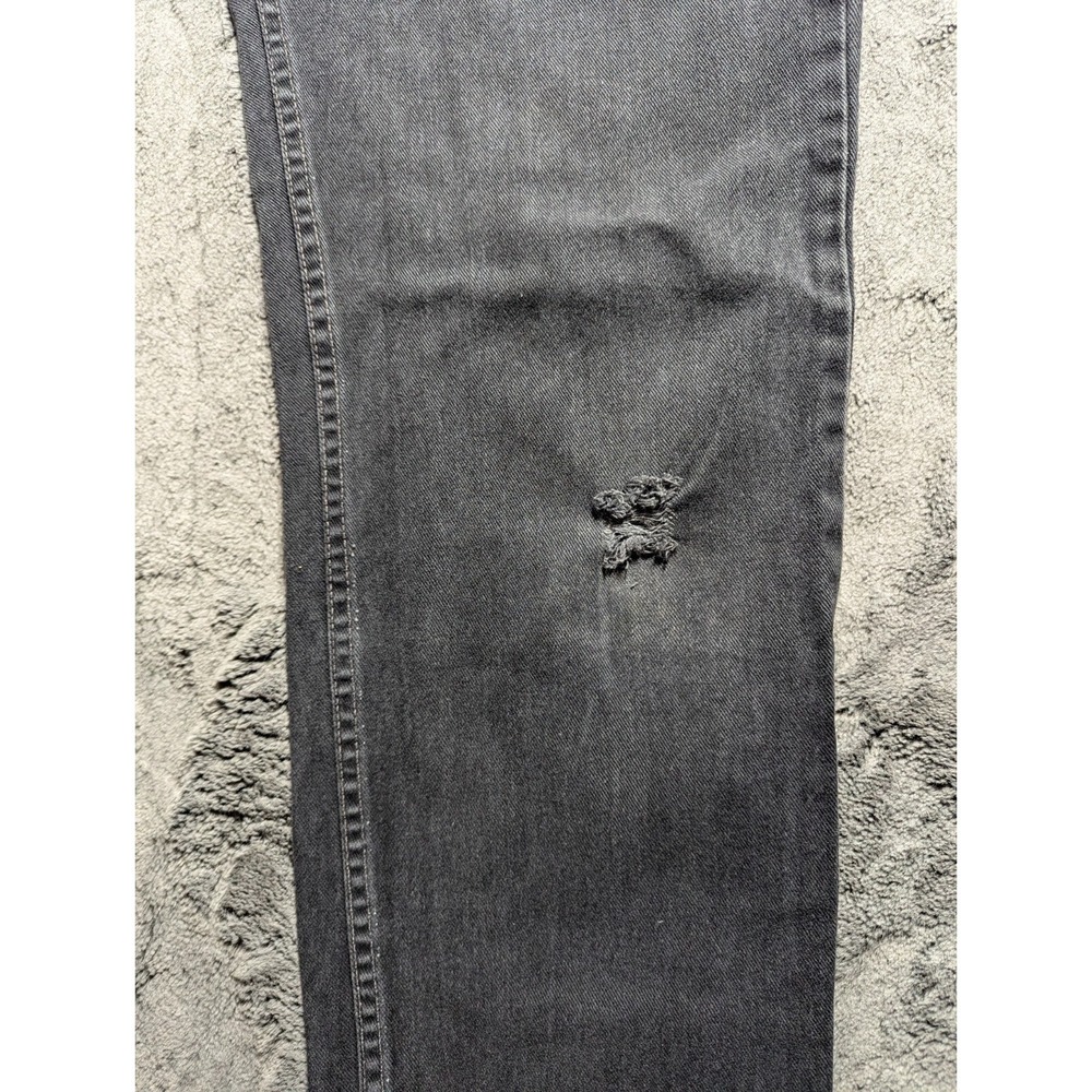 Vintage Levi's 550 Relaxed Fit Jeans Men's Size 34x36 Black Made In USA - Picture 8 of 14